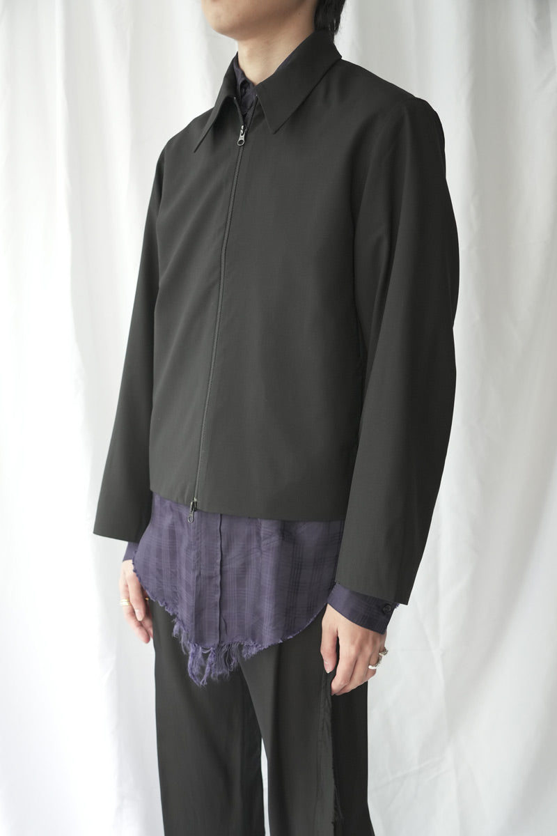 S18 NO.285 SUMMER WOOL POCKET JACKET / BLACK [Kanazawa store]