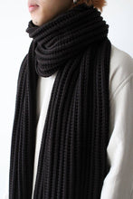 Load image into Gallery viewer, SCARF OPEN RIB-WOOLY / BROWN [30%OFF]