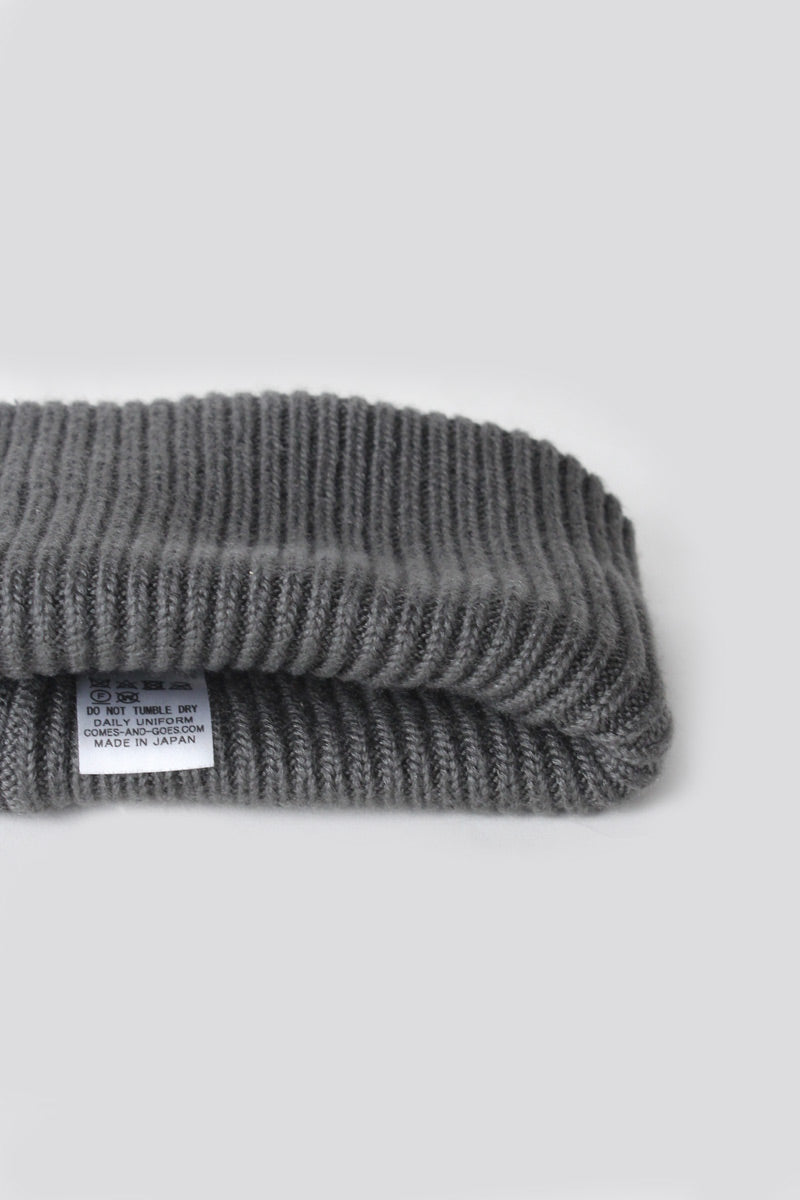 COMESANDGOES | SILK FLAP HEADBAND & NECK WARMER / CHARCOAL シルク