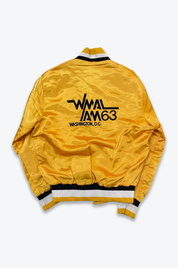 OTHER BRAND | MADE IN USA 70'S ABC TV CHANNEL NYLON SATIN STADIUM JACKET [USED]