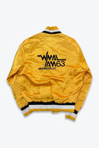 OTHER BRAND | MADE IN USA 70'S ABC TV CHANNEL NYLON SATIN STADIUM JACKET [USED]