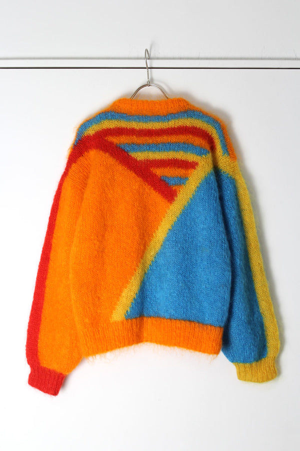 NO BRAND | 80'S MOHAIR DESIGN SWEATER [USED]
