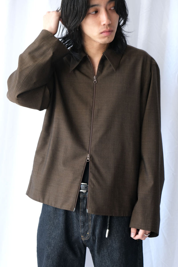 S18 NO.285 SUMMER WOOL POCKET JACKET / BROWN [金沢店]