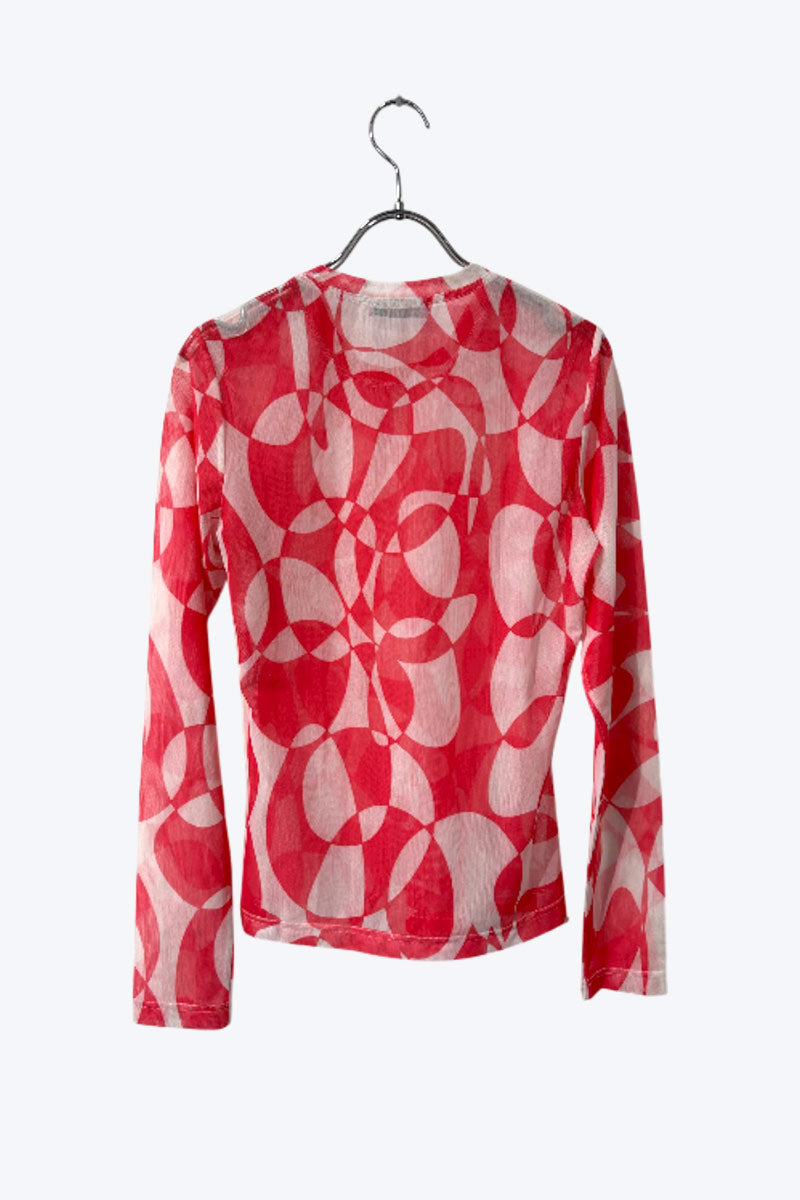 TYLER MCGILLIVARY | L/S GRAPHIC SHEER T-SHIRT [USED]
