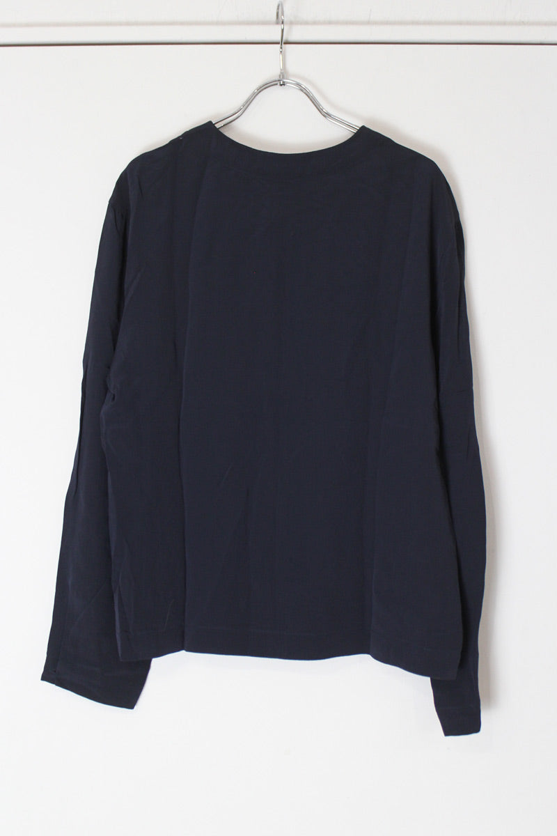 LIZ CLAIBORNE | L/S 레이온 노카라 셔츠 [USED]