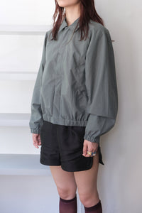 SWITCHING DETAIL BLOUSON / BLUE GRAY