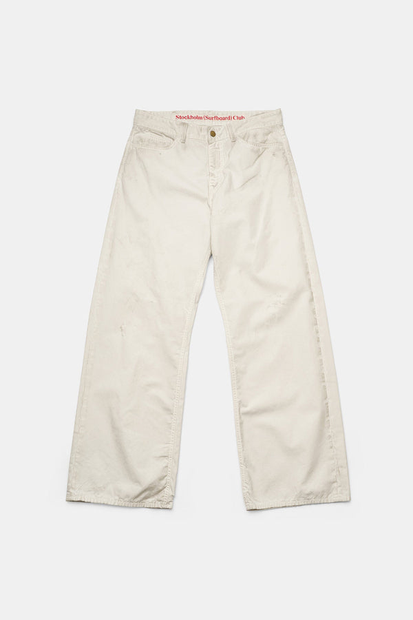 RALF CHINO TROUSERS / WHITE [26AW入荷予定]