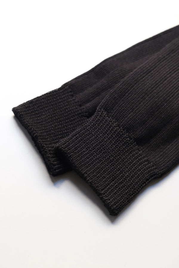 COTTON RIB HI-SOCKS / BLACK