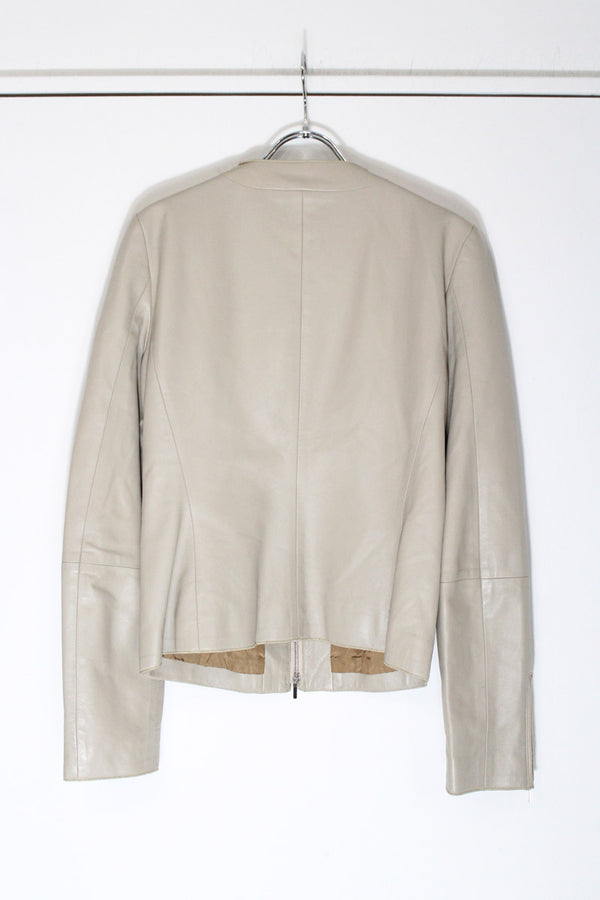 EMPORIO ARMANI | MADE IN ITALY 90'S LEATER JACKET [USED]