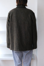 Load image into Gallery viewer, HAVEN JACKET / BLACK/MOSS FUZZ WOOL [20%OFF]