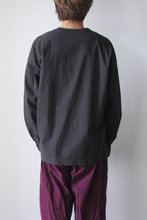 Load image into Gallery viewer, DOUBLE DYED VERGER SHIRT-VOILE / ONYX