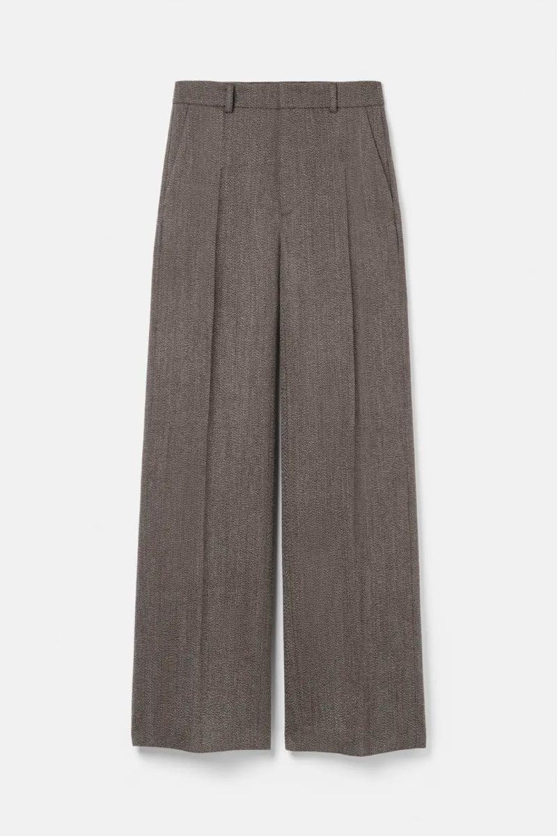 TAILORED TROUSER / DARK BEIGE MELANGE