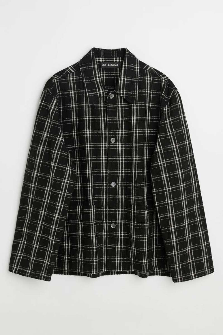 HAVEN JACKET / BLACK/WHITE HELIX FLANNEL