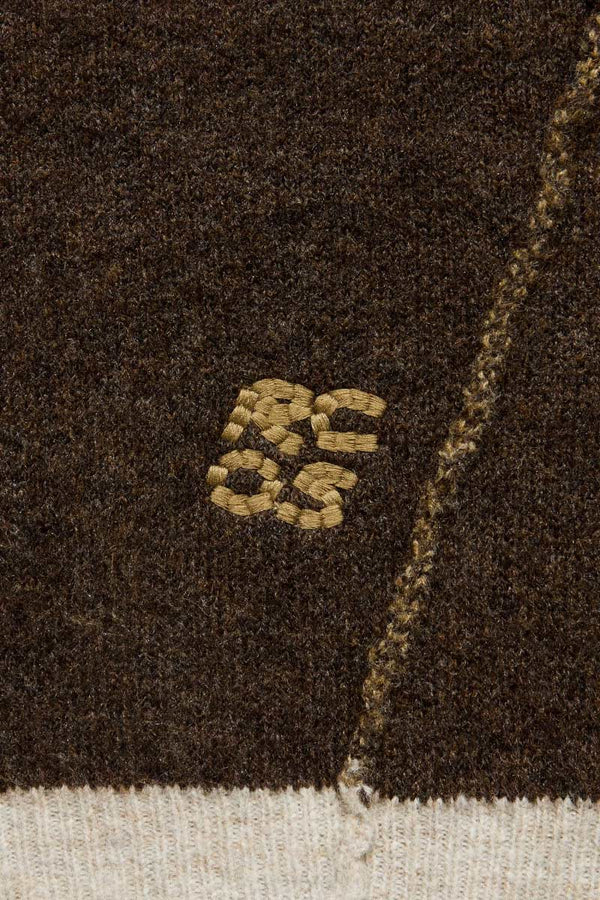 SEQUOIA KNIT SWEATER / BROWN/OCHRE