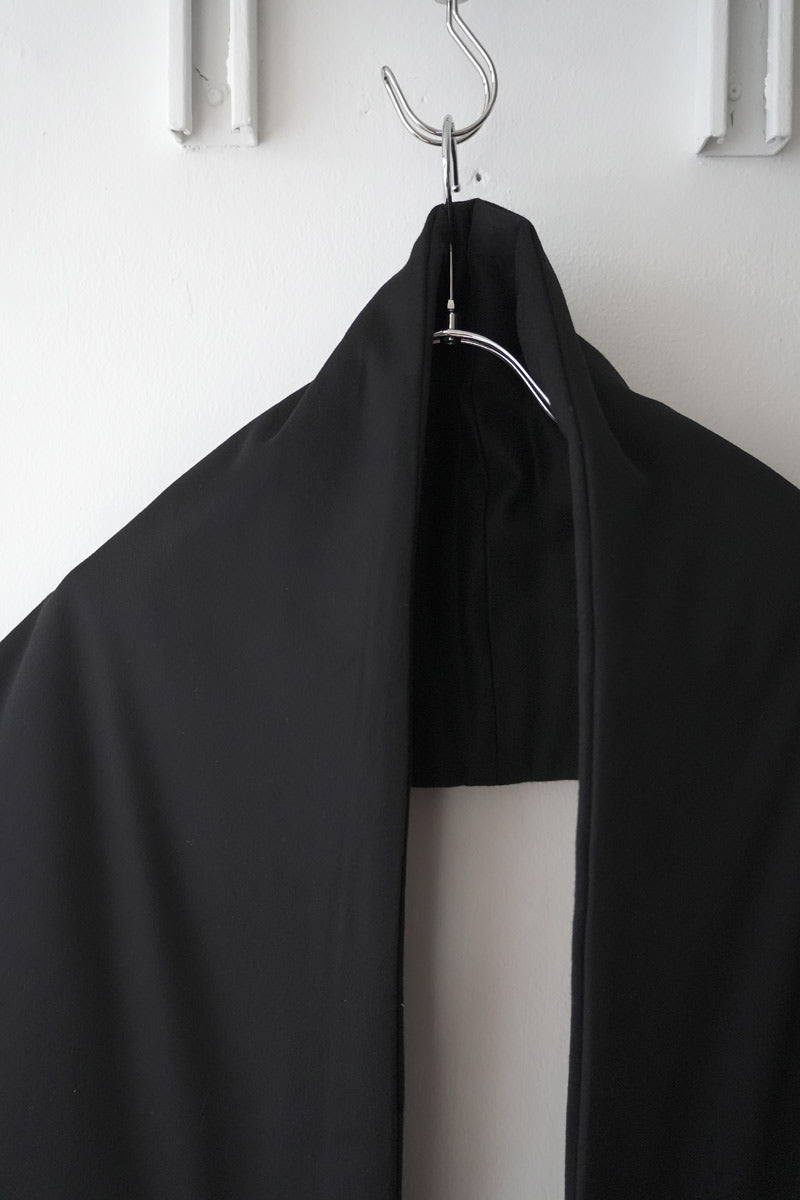S17 NO.110 HEAVY WOOL PADDED POCKET SCARF / BLACK [金沢店]
