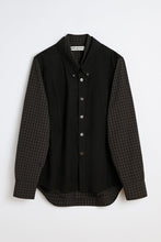 Load image into Gallery viewer, DOUBLE BORROWED SHIRT / BLACK FAUX LUMBERJACK CHECK