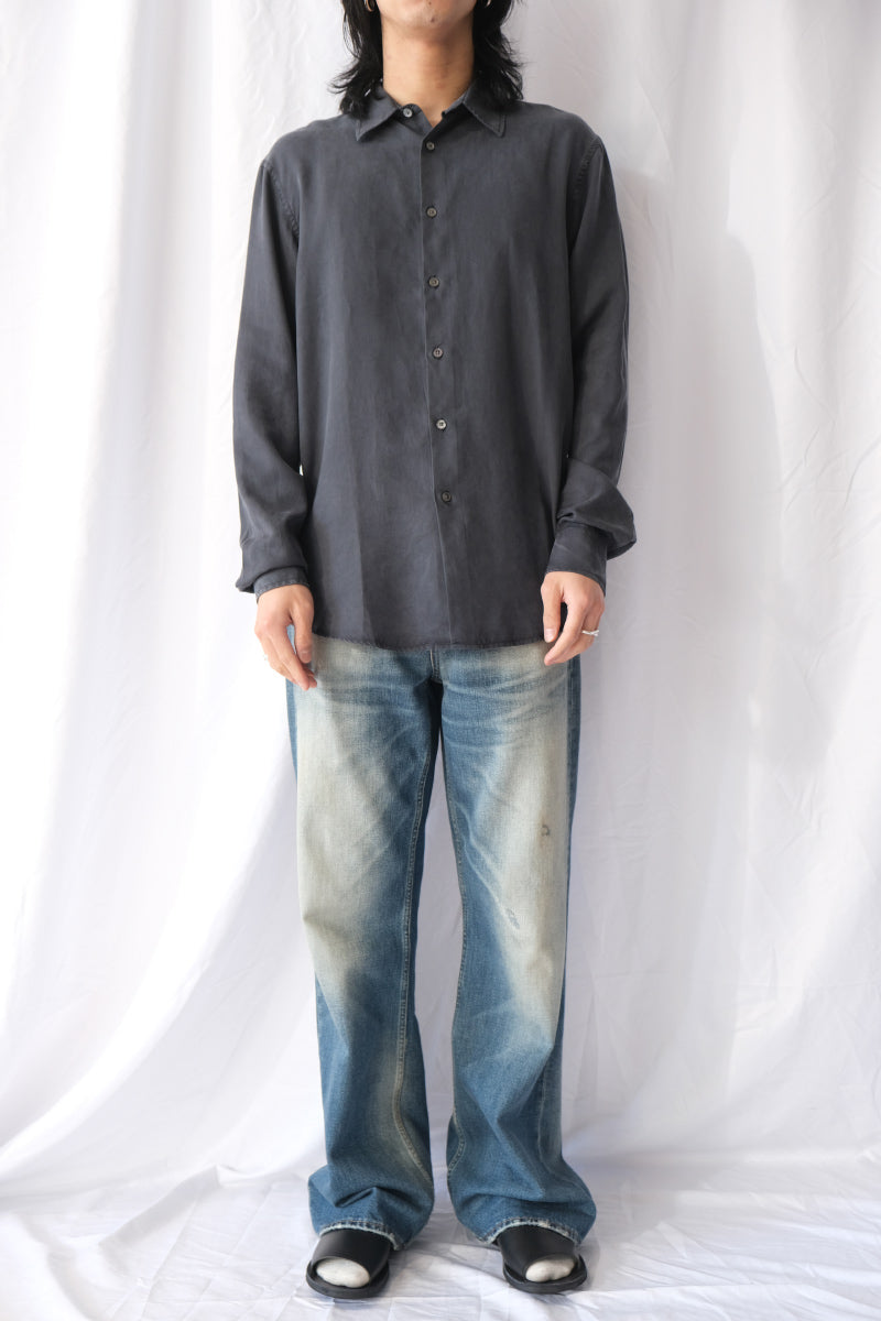 AIR CLEAN SHIRT / FADED BLACK TENCEL