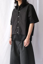 画像をギャラリービューアに読み込む, EVERY SHIRT SHORTSLEEVE / VOID BLACK FINE POPLIN
