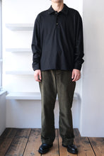 Load image into Gallery viewer, STRAIGHT TROUSERS HIGH DENCE WOOL GABARDINE / PETRO GREEN [Kobe store]