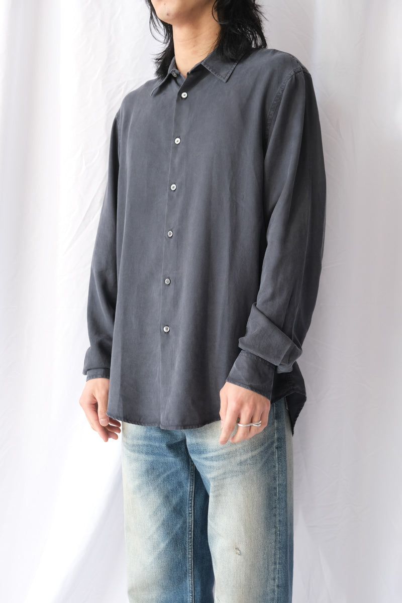 AIR CLEAN SHIRT / FADED BLACK TENCEL