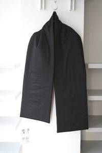 S17 NO.110 HEAVY WOOL PADDED POCKET SCARF / BLACK [金沢店]