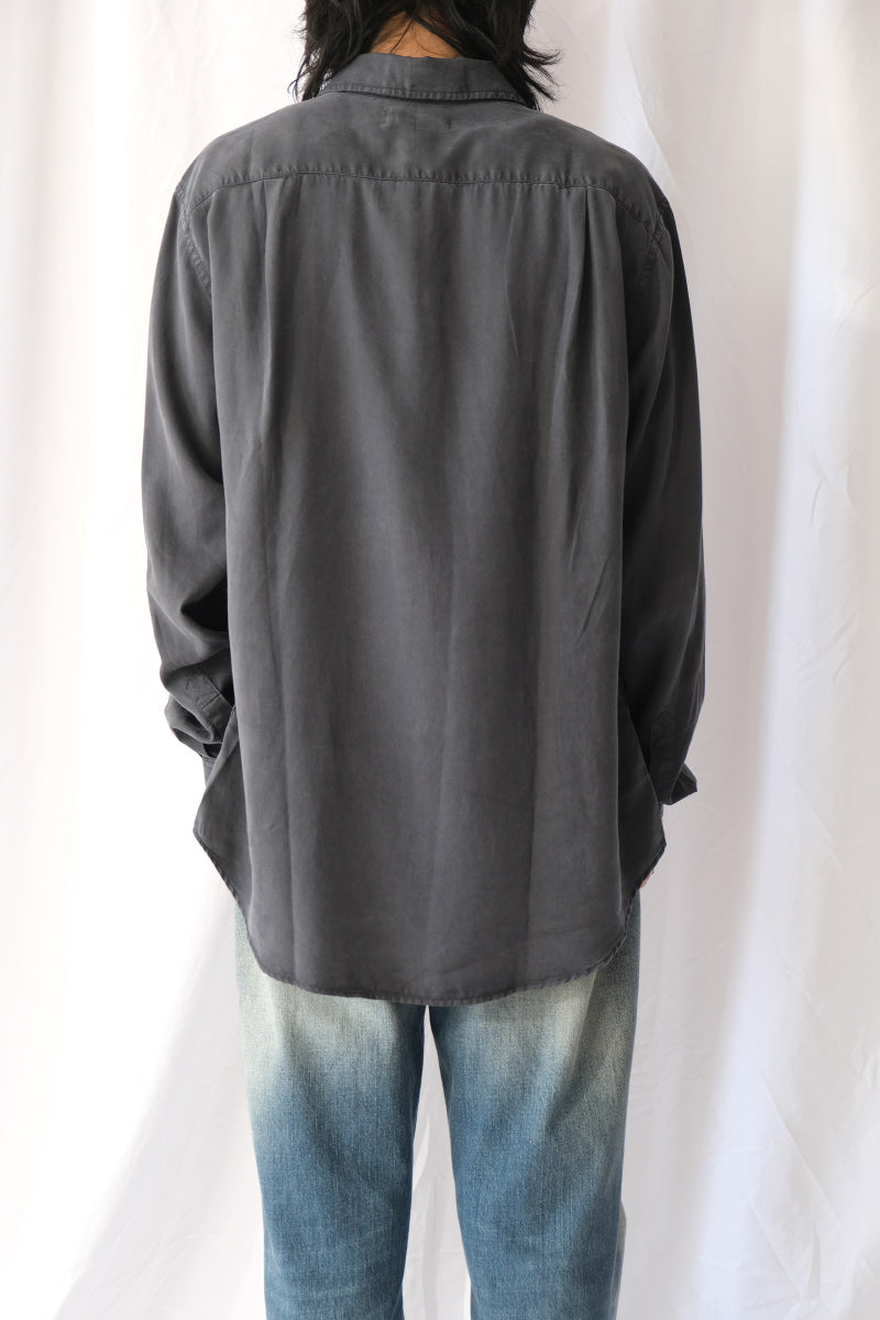 AIR CLEAN SHIRT / FADED BLACK TENCEL