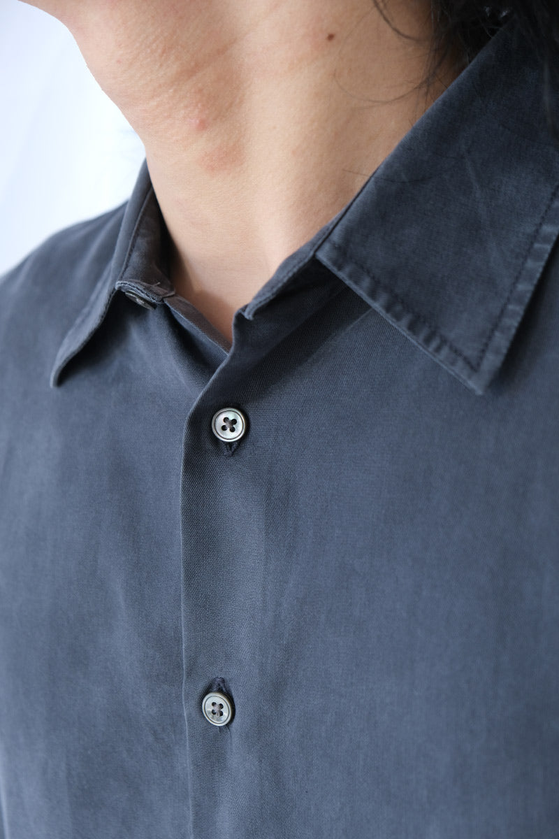 AIR CLEAN SHIRT / FADED BLACK TENCEL