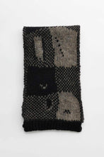 Load image into Gallery viewer, PAST SCARF / BLACK DESTRUCTIVE GINGHAM