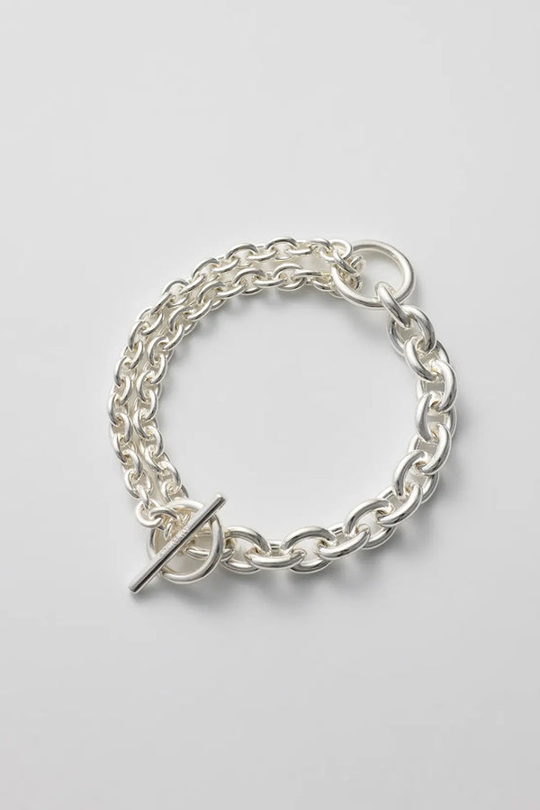DOUBLE BRACELET THICK / 925 STERLING SILVER [Arrives in May]