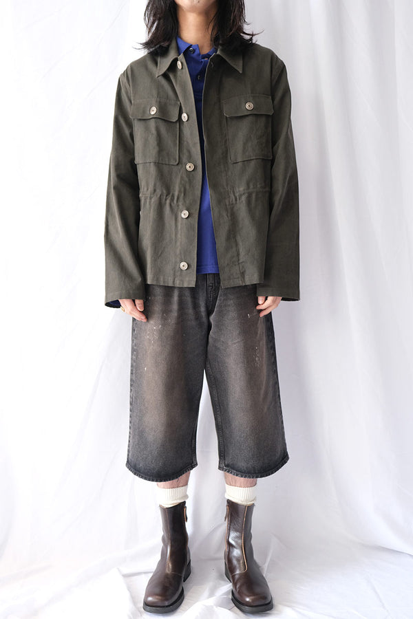 UNITY JACKET / ANTIQUE MUDD COATED SATEEN