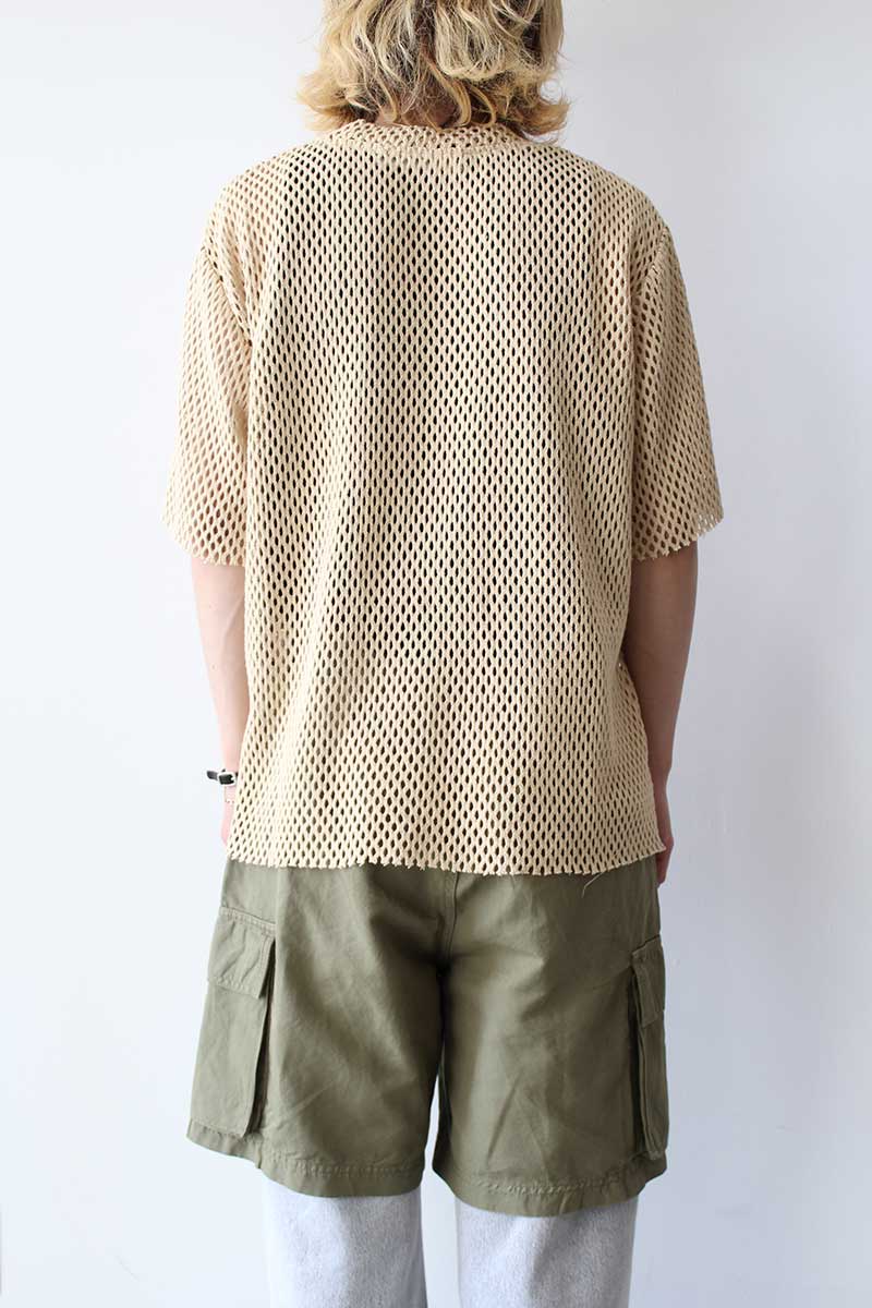 FRANCO TEE / RAW COTTON MESH [30%OFF]