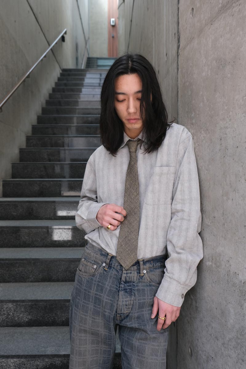 TIE / DEEP HUSK SOFT GRAIN WEAVE