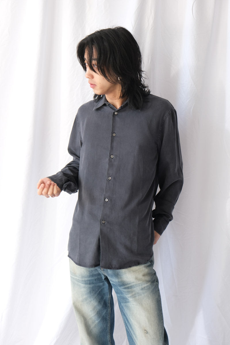 AIR CLEAN SHIRT / FADED BLACK TENCEL