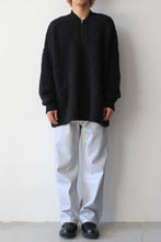 Load image into Gallery viewer, WOOL &amp; MOHAIR POLO SWEATER / BLACK [30%OFF]