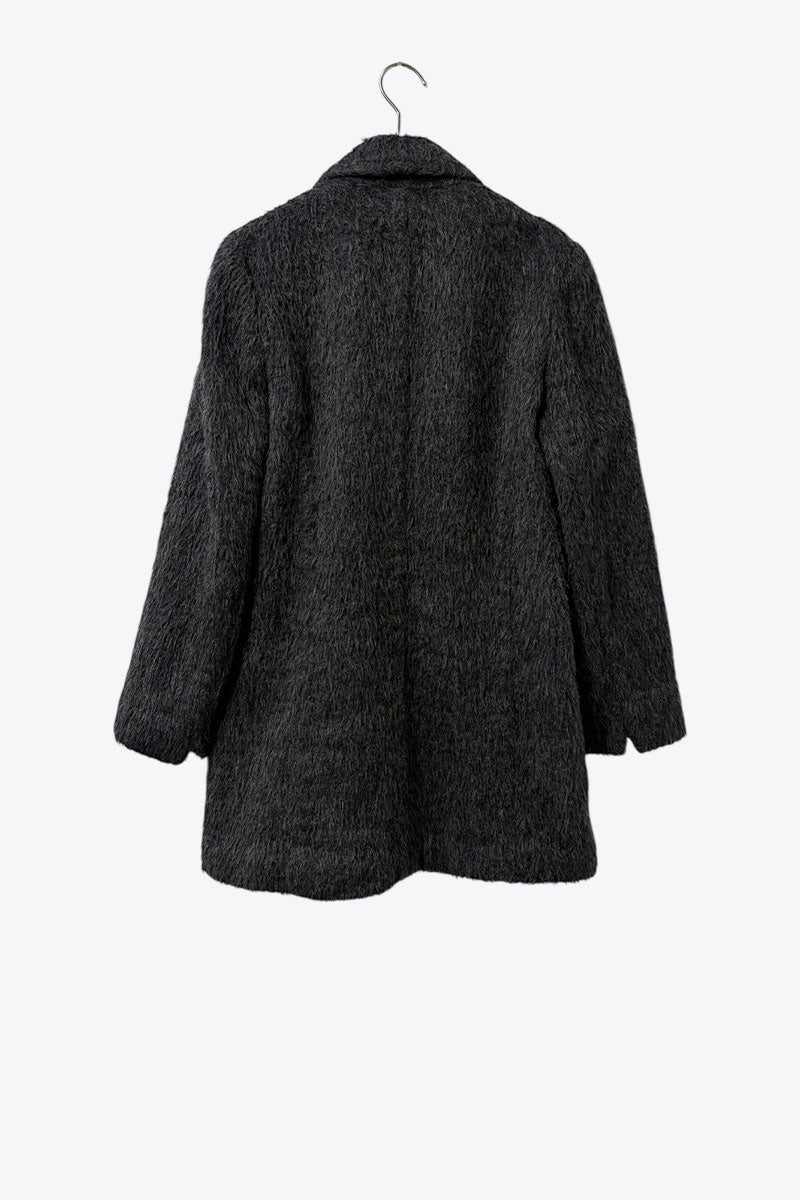 DONNA KARAN | MADE IN USA 90'S MOHAIR TAILORED JACKET [USED]