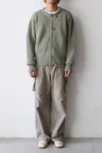 Load image into Gallery viewer, ZIP WRAP CARDIGAN / REFINED GREEN QUOTIDIAN WOOL