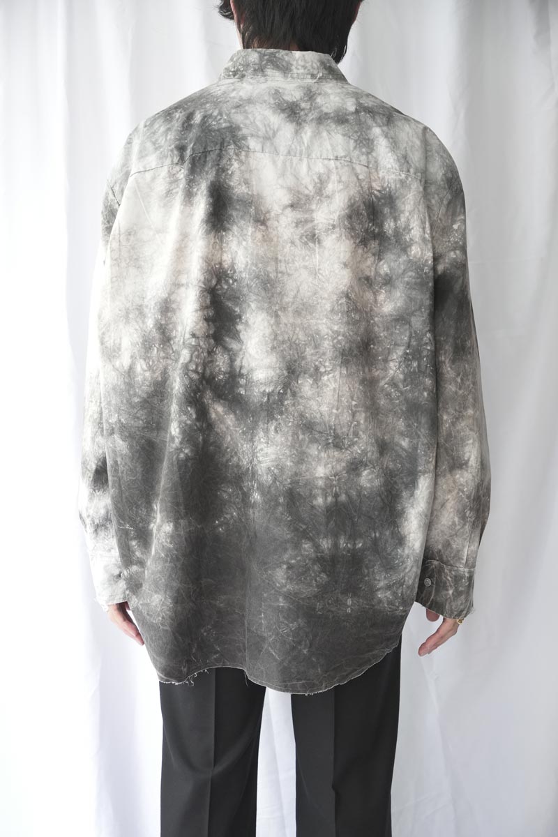 S18 NO.328 POPLIN OVERSIZED SHIRT / WHITE/BLACK [金沢店]
