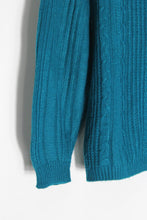 Load image into Gallery viewer, PERSONAL PETITES | 80&#39;S ACRYLIC CABLE SWEATER [USED]