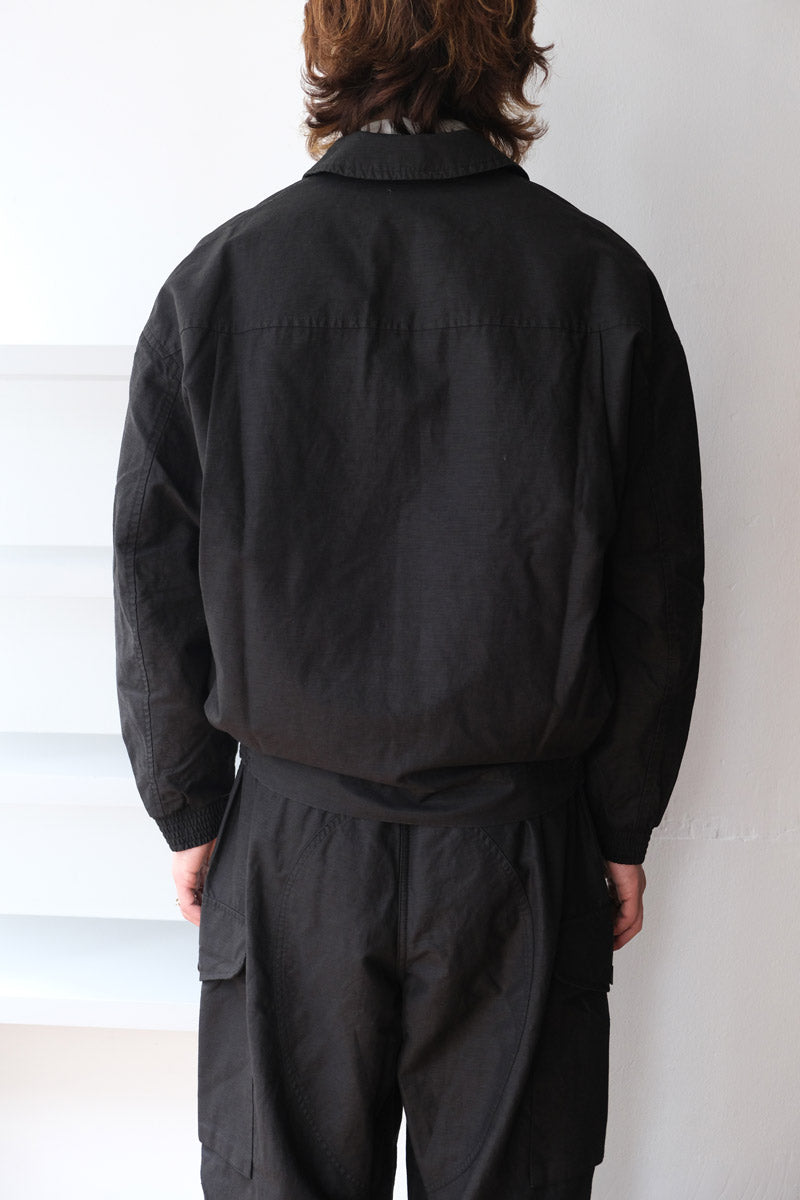 CASEY CASEY | MAMO BLOUSON-SAT / BLACK コットンジャケット – STOCK