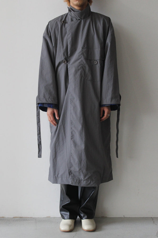 FOOD WASTE DYED CANVAS COAT / NAVY [50%OFF]