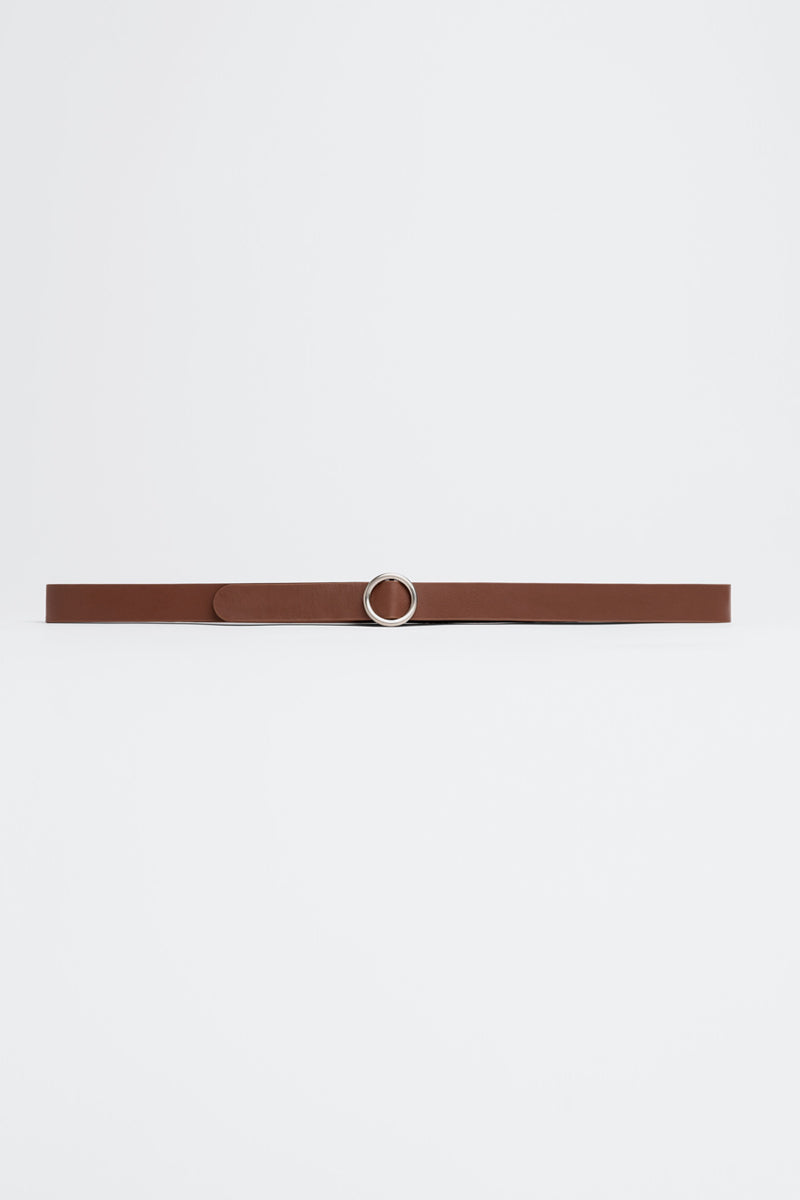 CIRCLE BELT / DARK BROWN