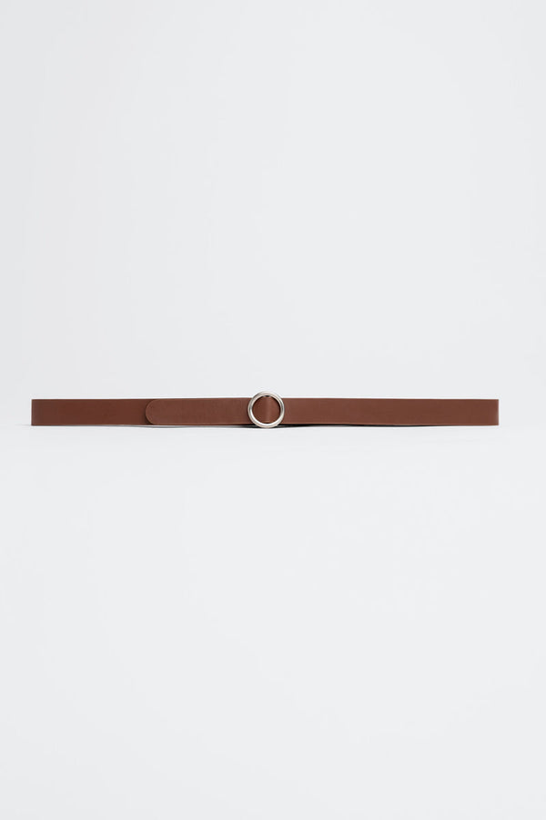 CIRCLE BELT / DARK BROWN