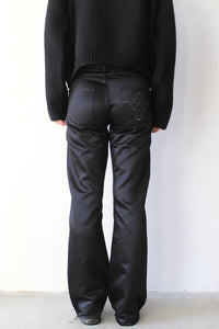 FOG SATIN TROUSERS / BLACK