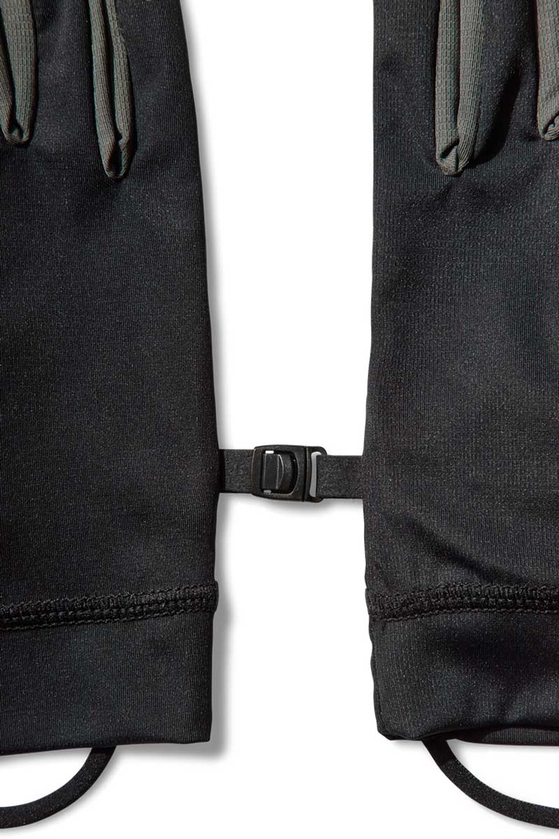 ANDIE BASE LAYER GLOVES / BLACK/BLACK