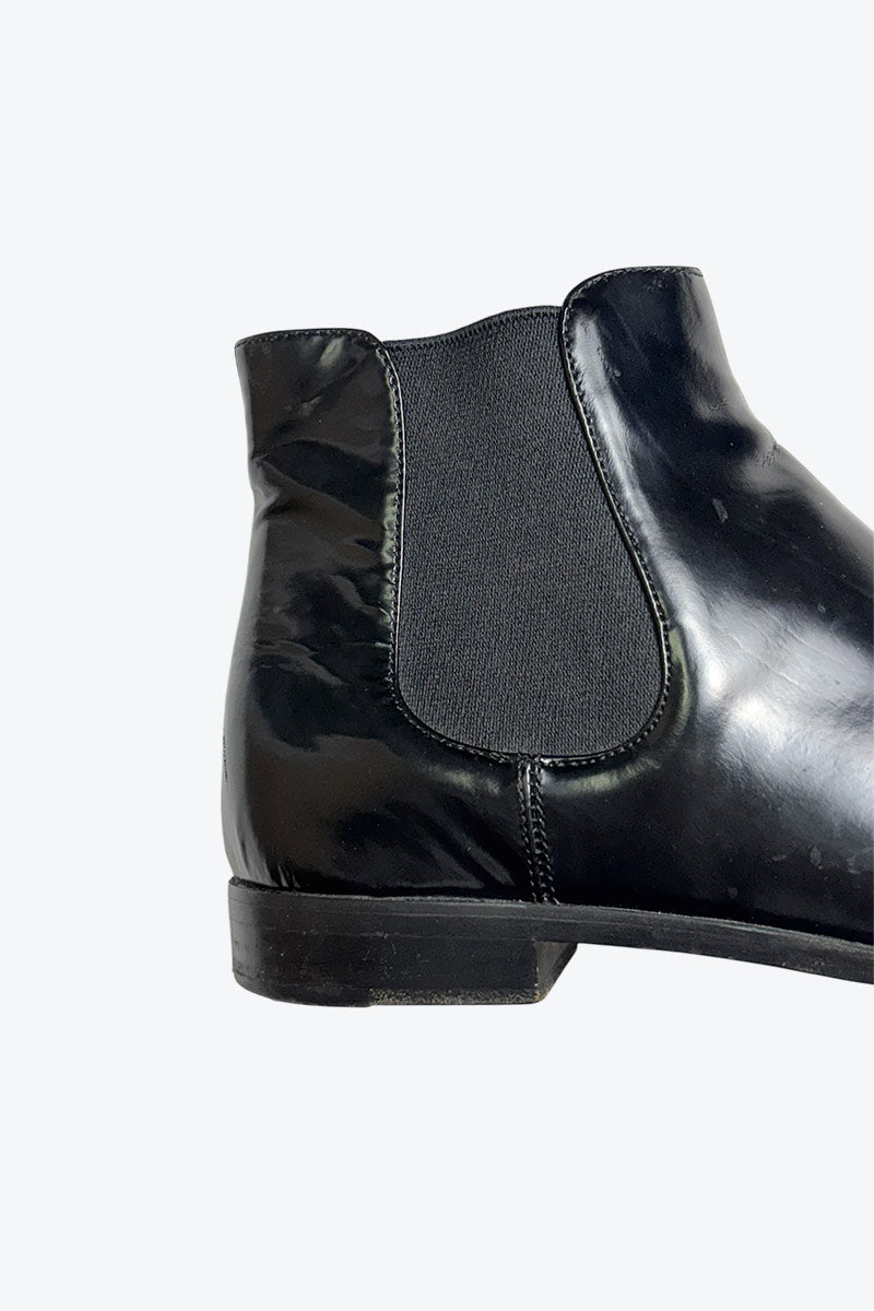 PRADA | MADE IN ITALY LEATHER SIDE GORE BOOTS [USED]