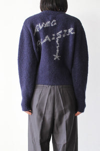 PLAISIR ZIP SWEATER / NAVY