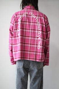 CLUB OVERSHIRT / PINK CHECK