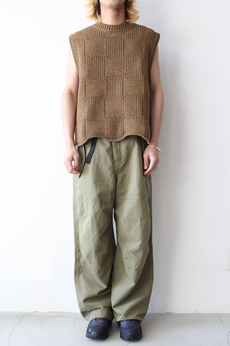 TRAP VEST / BROWN MELANGE [50% OFF]