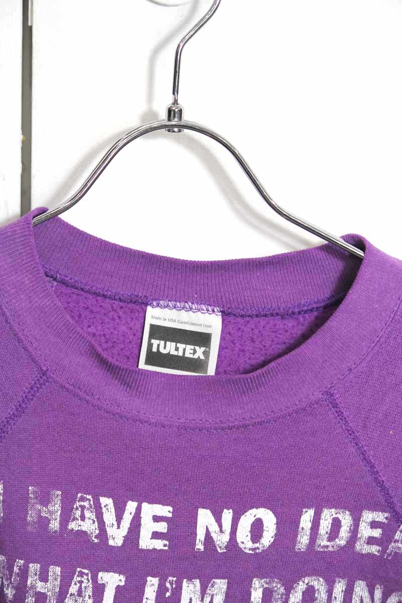 TULTEX | 90'S 메시지 스웨트셔츠 USA [USED]