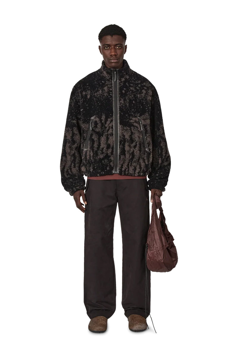 EWE FURRY JACKET / FUZZY DARK BROWN